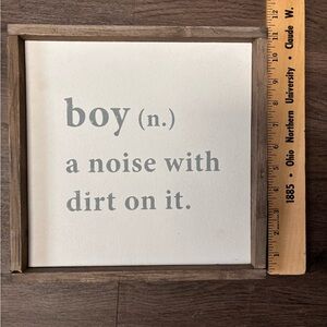 Rustic Gray and Brown Wall Sign